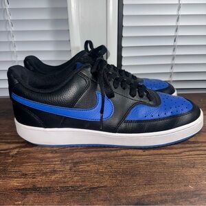 Nike Mens Court Vision Low DM8681-001 Black Casual Shoes Sneakers Size 10.5